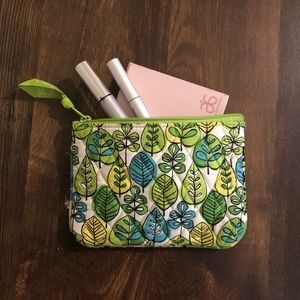 BRAND NEW Vera Bradley Lime Cosmetic Pouch